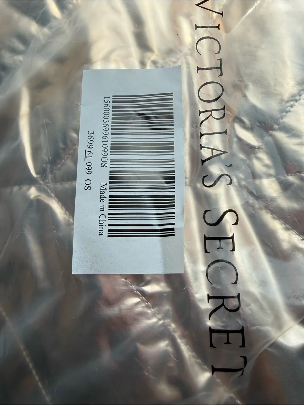 Victoria's Secret Metallic Quilted Tote Bag BNWT